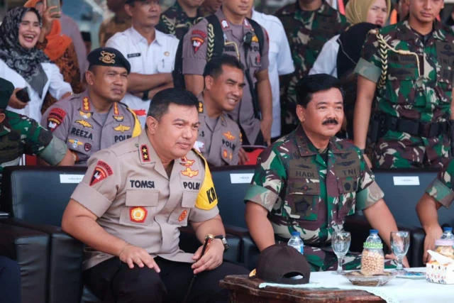 Kapolda Banten Hadiri Upacara Penutupan TMMD ke 104 bersama Panglima TNI