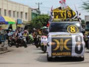 Kampanye Terakhir, Kader PKS Tumpah Ruah ke Jalan-jalan Utama Kabupaten Tangerang