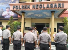 Polsek Neglasari Gelar Apel Pasukan Pengamanan Aksi Masa 22 mei