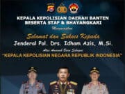 Kapolda Banten Ucapkan Selamat atas Pelantikan Kapolri, Jendral Pol Drs Idham Azis Msi