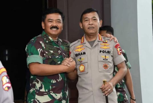 Panglima TNI Menerima Kunjungan Perdana Kapolri