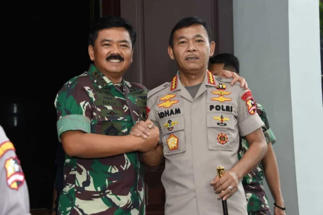 Panglima TNI Menerima Kunjungan Perdana Kapolri