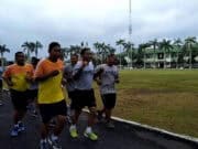 Awali Tugas Di Awal Tahun, Prajurit Wijayakusuma Laksanakan Aerobik Guna Jaga Kebugaran