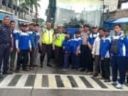 Titik Kumpul Keberangkatan Massa Buruh di Batu ceper, Dijaga Ketat Polisi