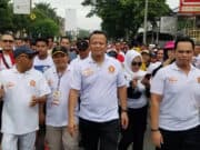 Sambut Hut Ke 12 Partai Gerindra, Ribuan Orang Ikuti Jalan Sehat