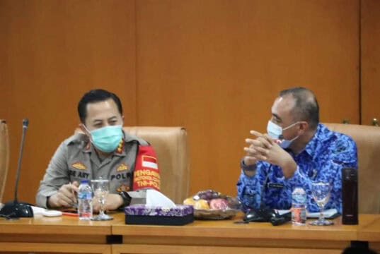 Rakor Protokol Kesehatan, Kapolresta Tangerang Pastikan Tindak Tegas Pelanggar PSBB