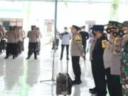 Polda Banten Gelar Apel Gabungan Pam RI 2 di Tanara Kab. Serang