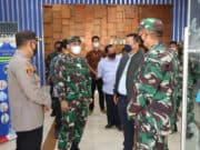 Danrem 071/WK Tinjau Lokasi dan Pimpin Rapat Kesiapan Kegiatan Serbuan Vaksinasi di Pertamina RU IV Cilacap