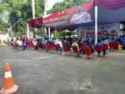 Peringati Hari Bhayangkara ke-75, Polsek Tebet Dirikan Gerai Vaksin Presisi Gratis