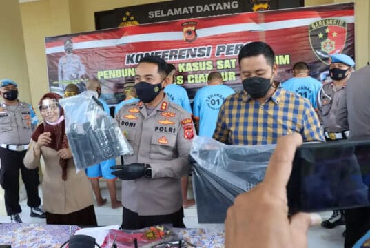 Polres Cianjur Berhasil Mengungkap Kasus Curanmor dan Pencucian Barang Elektronik