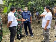 Didampingi Bhabinkamtibmas Ciakar, Dandim 0510/Trs Tinjau Proses Bedah Rumah Layak Huni