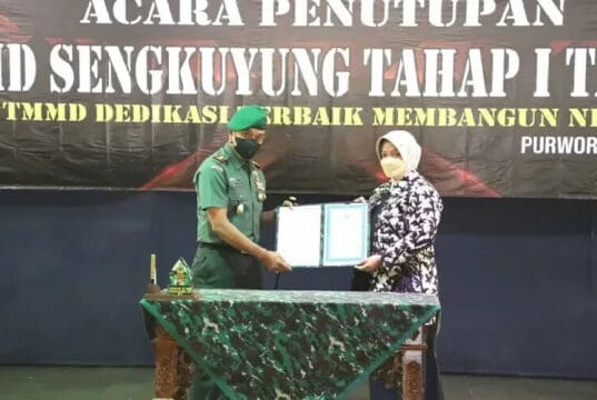 TMMD Sengkuyung Tahap I Ditutup, Berhasil Bangun Jalan Sepanjang 825 Meter