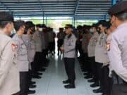 Polda Banten Gelar Apel Pengamanan Kunjungan Wapres RI