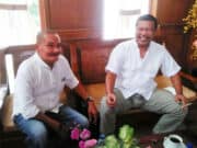 Calon Gubernur Jambi 2024 H Romi Hariyanto, SE (kanan) bersama Koordinator KPRH Noer Faisal.