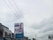 Baliho Romi Hariyanto di Singkut, Kabupaten Sarolangun.