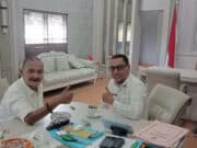 Sapril, S.IP (kanan-red) saat dikonfirmasikan Pelita.co, Rabu (15/3-2023).