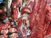 Harga Daging Sapi di Pasar Moderen Angso Duo Jambi naik Hingga Mencapai Rp 150 ribu/Kilogram menjelang Idul Fitri 2023.