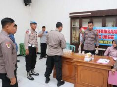 Polres Kebumen Lakukan Tes Urine Mendadak, Pastikan Anggota Bebas Narkoba
