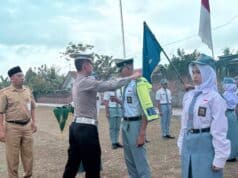 SMK YPP Purworejo Lantik 120 Pengurus Empat Organisasi, Polres Beri Pembekalan Keselamatan Berlalu Lintas