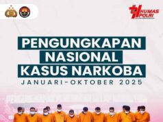 Polri Ungkap 38.934 Kasus, Sita 197 Ton Barang Bukti Januari-Oktober 2025