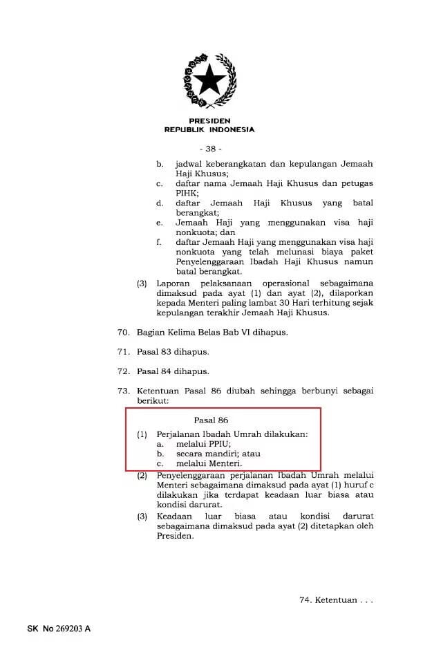 Umrah Mandiri – Era Baru Ibadah Umrah yang Lebih Mudah (UU No. 14 Tahun 2025)
