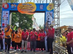 Jalan Sehat “Purworejo, Let’s Go Together” Semarakkan HUT ke-41 SMPN 26