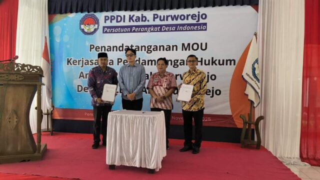 PPDI Purworejo Jalin MoU dengan LBH SAKTI: Perkuat Payung Hukum bagi 5.000 Perangkat Desa