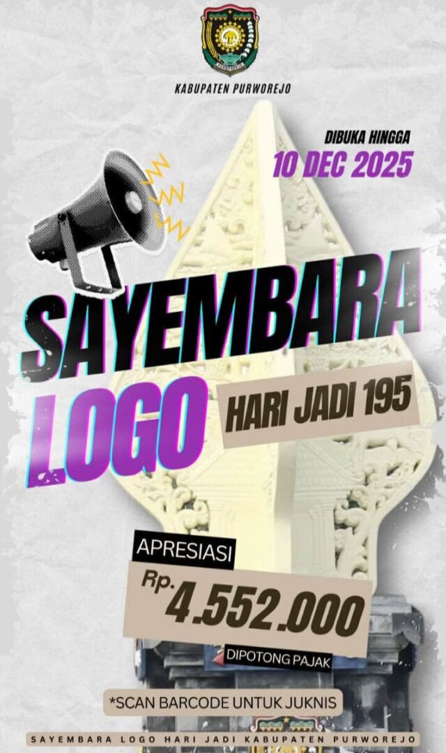 Ayo Ikut! Lomba Logo Hari Jadi ke-195 Purworejo Resmi Dimulai