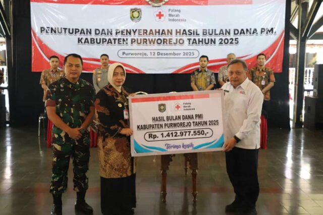 PMI Purworejo Lampaui Target, Bulan Dana 2025 Terkumpul Rp1,4 Miliar