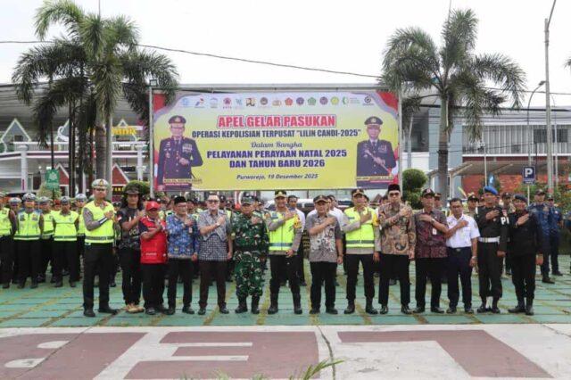 Polres Purworejo Gelar Apel Operasi Lilin Candi 2025, Siapkan 558 Personel Amankan Nataru