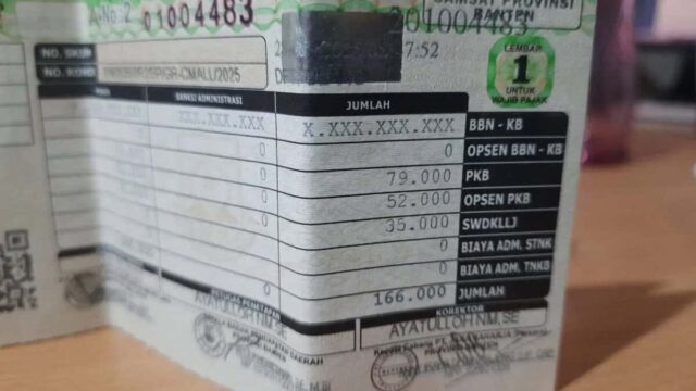 Syarat Bayar Pajak Motor 2025