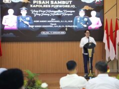 Wabup Purworejo Hadiri Pisah Sambut Kapolres, Apresiasi Dedikasi AKBP Andry Agustiano