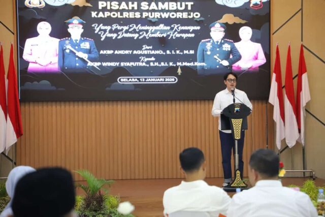 Wabup Purworejo Hadiri Pisah Sambut Kapolres, Apresiasi Dedikasi AKBP Andry Agustiano