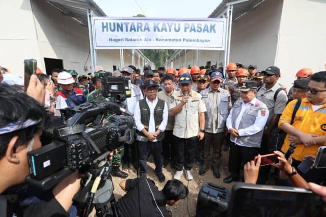 Capai 24 Persen, Progres Pembangunan Huntara di Aceh, Sumut, dan Sumbar Terus Dipercepat