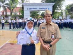 Siswi SMPN 2 Purworejo Raih Juara 2 Ajang E-Ring International Research, Angkat Limbah Minyak Jelantah Jadi Lilin Aromaterapi