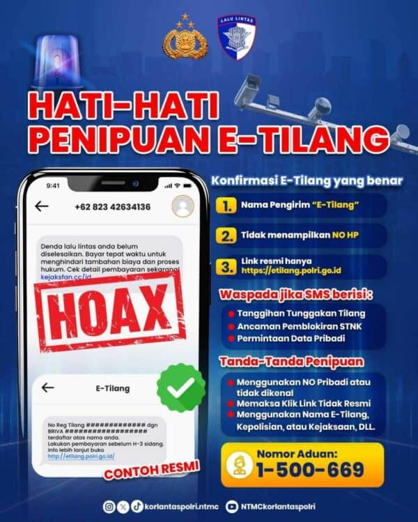 Kasat Lantas Polres Purworejo Imbau Warga Waspadai Penipuan Berkedok e-Tilang