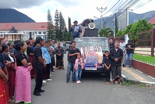 LPPDM Gelar Aksi Damai Desak Pengungkapan Kasus Kematian Restiana, Kapolres Manggarai Buka Ruang Audienai