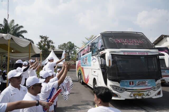 Wujudkan Suka Cita Lebaran, Ribuan Peserta Mudik Gratis PTPN IV PalmCo Resmi Diberangkatkan Serentak