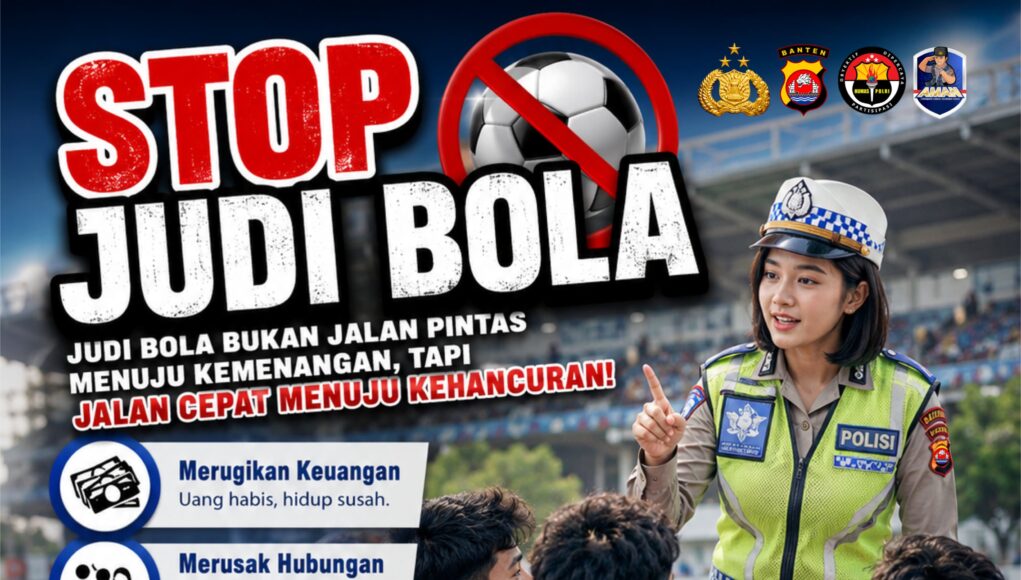 Polda Banten Edukasi Masyarakat tentang Bahaya Judi Bola Online